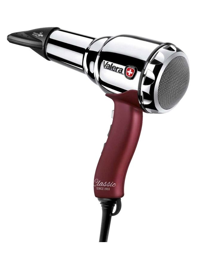 Valera Classic Metallic Hair Dryer Silver/Red - Image 1