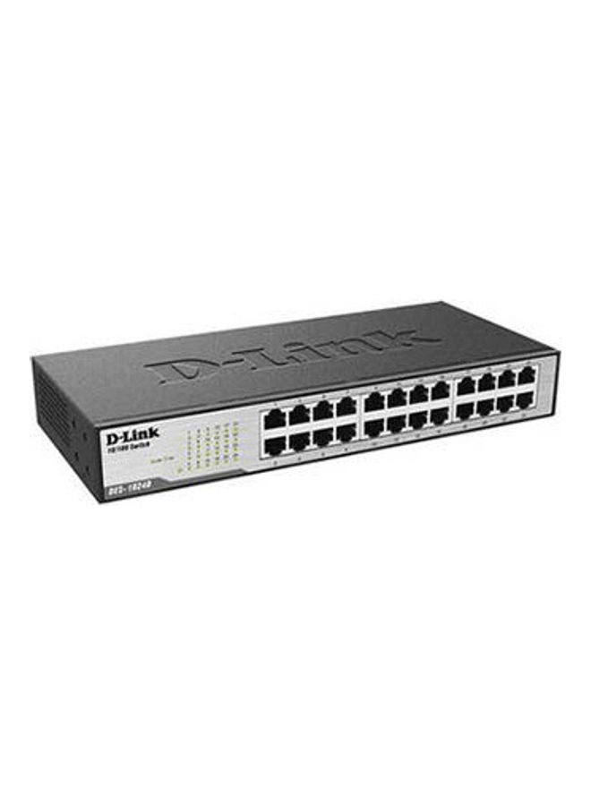 D-Link DES-1024D 24‑Port Fast Ethernet Unmanaged Desktop Switch Black - Image 3