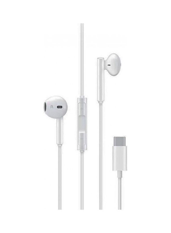 HUAWEI - Type C Wired In Ear Headphones With Mic White - Image 1