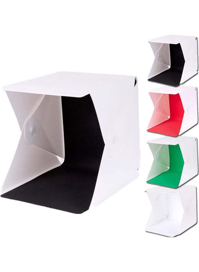 Portable Photo Light Box Kits, Mini Folding Photography Studio Shooting Tent Kits Cellphone Holder 4 Colour Backdrops Photography Multicolour - Image 1