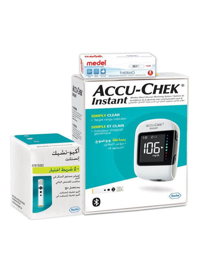 ACCU-CHEK Sugar Meter Monitoring System With 50 Test Strips - Image 1