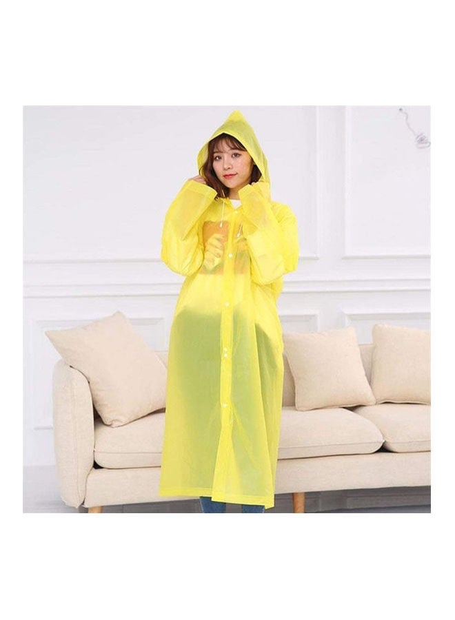 Convenient Fashion Eva Women Man Raincoat Thickened Waterproof Poncho Jacket Adult Clear Transparent Camping Hooded Rainwear Suit - Image 1