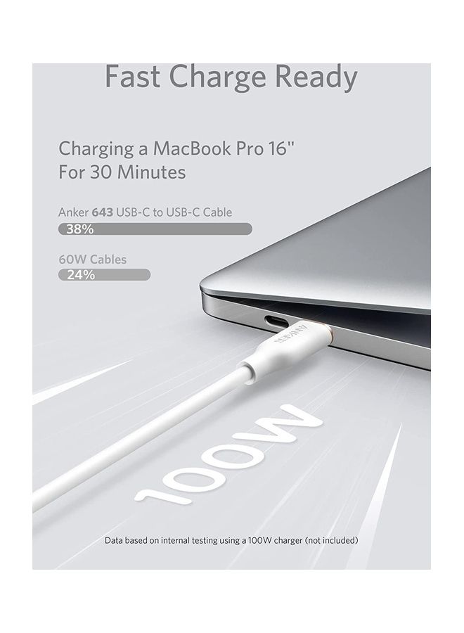 آنكر - كابل PowerLine III Flow USB-C إلى USB-C 100 واط 6 أقدام / 1.8 متر - Image 1