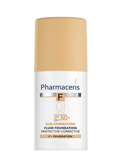 F Fluid Foundation Ivory 01 Spf 50+ Beige