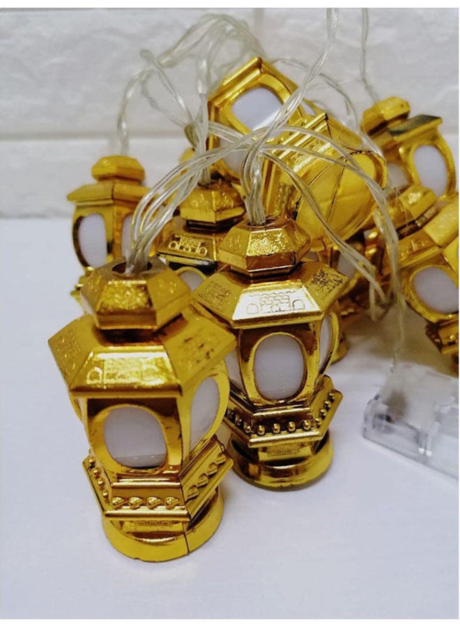 Ramada - Decorative Rope Lights Have The Ramadan Lanterns Shape Gold - Image 1