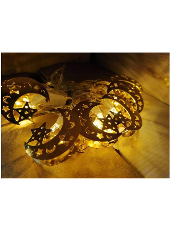 Ramadan Decorations - Copper Lighting Branch 10 Pieces Gold 3 Metermeter
