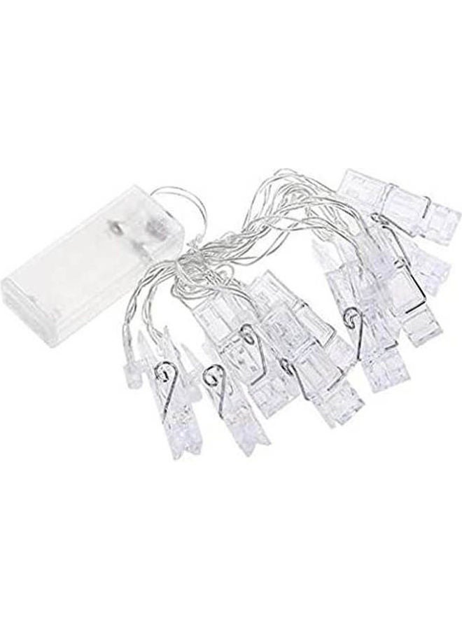 Generic 10 Led Photo Clips String Lights Clear  - Image 1