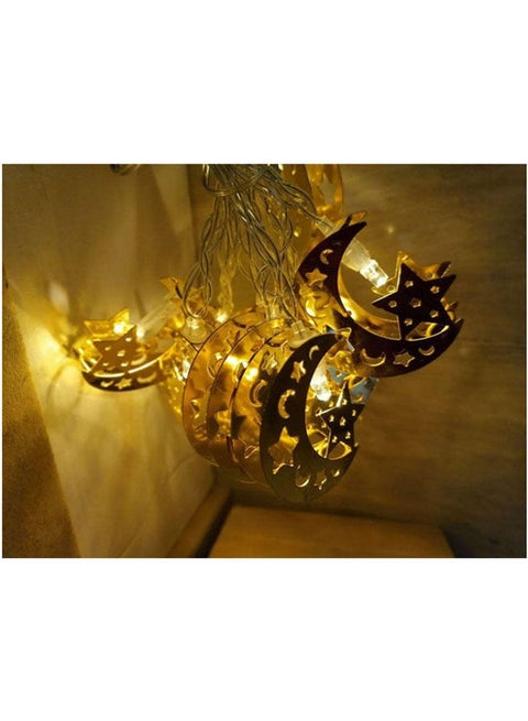 Ramadan Decorations - Copper Lighting Branch 10 Pieces Gold 3 Metermeter
