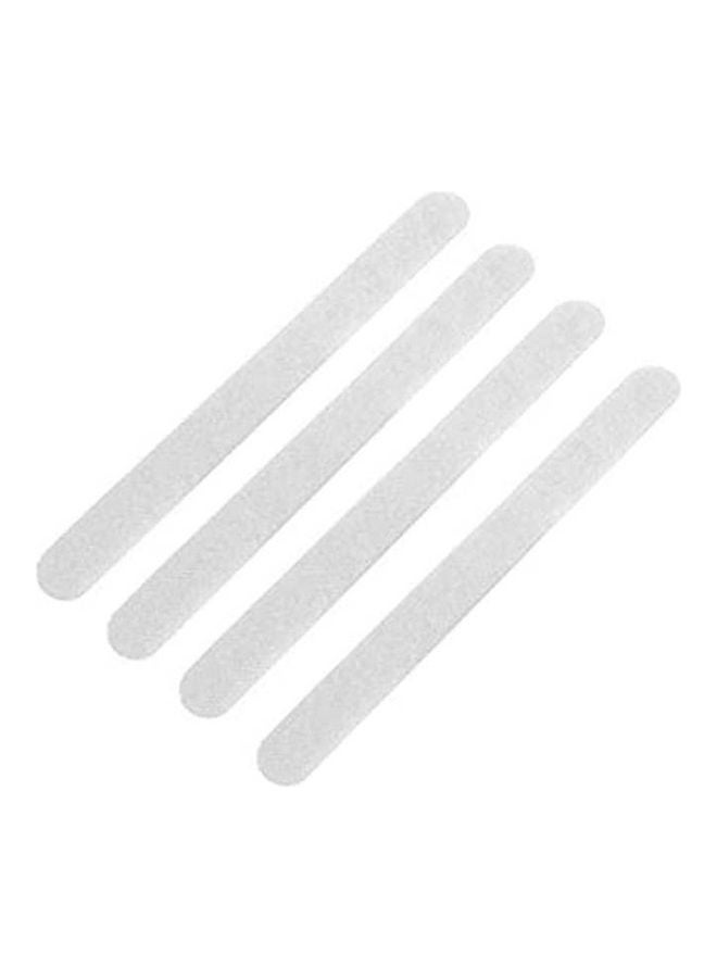 Non Slip Waterproof Adhesive Bath Grip Stickers Safety Strips Tape Mat White 20*2cm  - Image 1