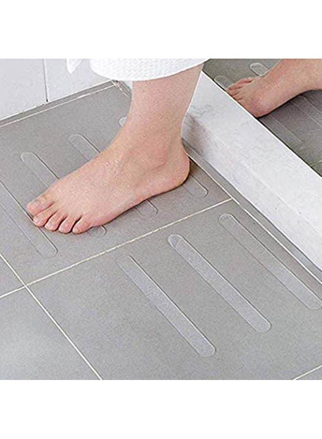 Non Slip Waterproof Adhesive Bath Grip Stickers Safety Strips Tape Mat White 20*2cm  - Image 2