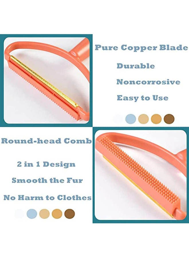 Generic 2Pcs Portable Lint Remover Clothes Carpet Fuzz Shaver Lint Roller For Cat Dog Hair Remover Fabric Shaver Reusable Removing Lint Pet Hair Multicolour - Image 2