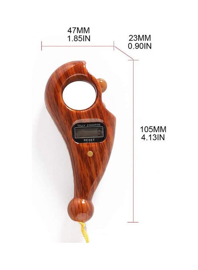 Generic Digital Counter Finger Tasbeeh Portable Rotating Prayer Beads With Accurate Decompression Toy - Image 3