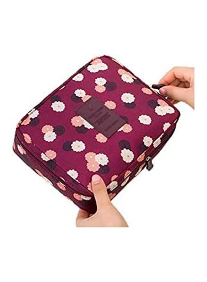 printed Travel Hanging Organizer Bag Pink - Image 1