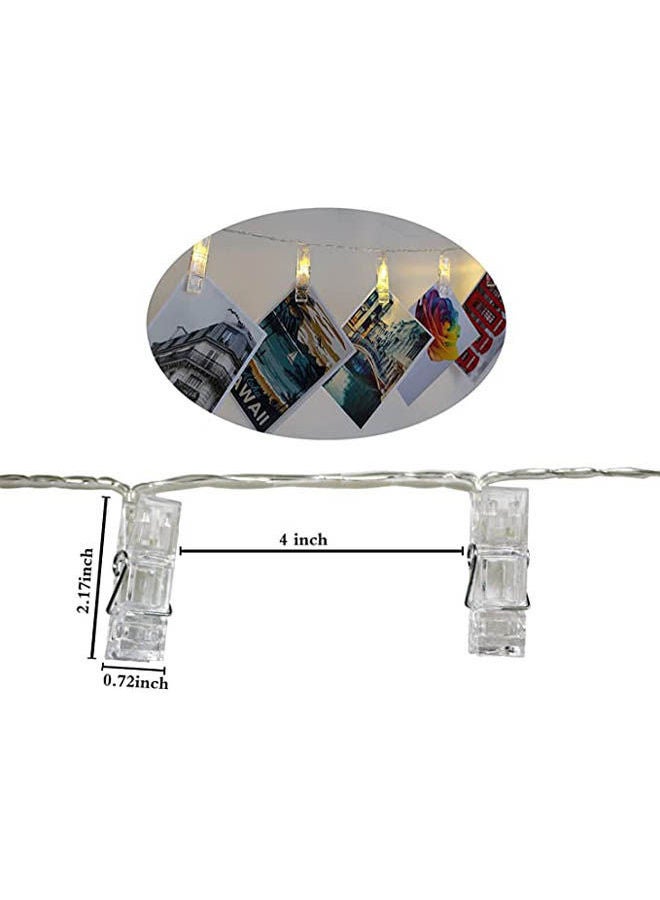 ماركة غير محددة - LED صور ربط كليب سلسلة أضواء USB بالطاقة أضواء الجنية داخلي لتعليق بطاقات الصور الديكور المثالي لمساكن الزفاف غرفة نوم دافئة - Image 1