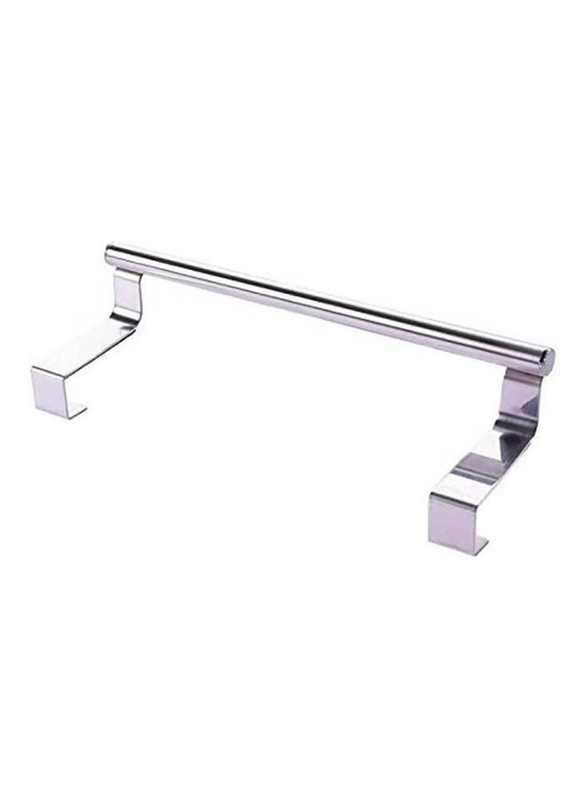 Kitchen Stainless Steel Single Bar Towel Rack Silver 36cm - Image 1