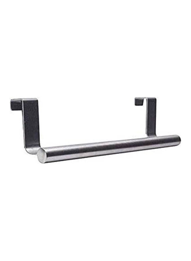 Kitchen Stainless Steel Single Bar Towel Rack Silver 36cm - Image 2