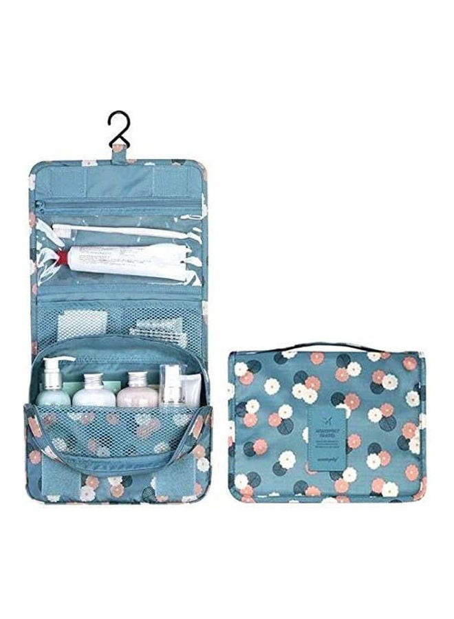 Generic Portable Waterproof Cosmetic Makeup Toiletry Travel Hanging Organizer Storage Bag Pouch Blue - Image 1