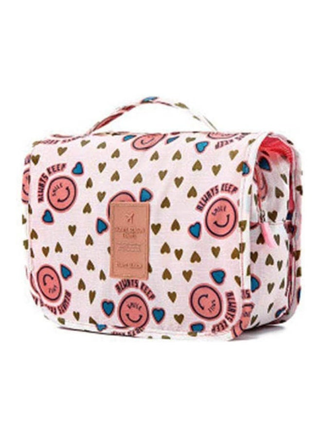 Portable Hook Wash Travel- Hanging - Cosmetic Storage Bag Foldable finishing Package Multicolour 24x9.5cm  - Image 1