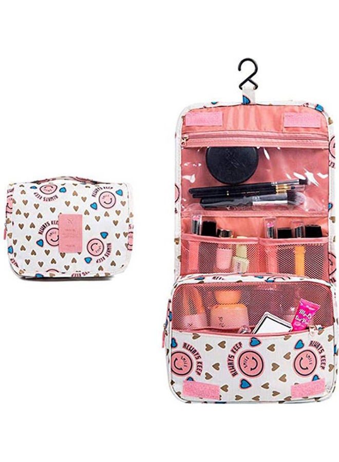 Portable Hook Wash Travel- Hanging - Cosmetic Storage Bag Foldable finishing Package Multicolour 24x9.5cm  - Image 2