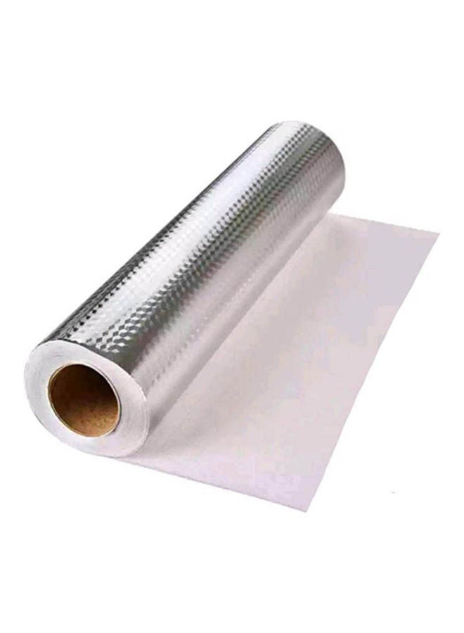 2 Pair Shelves Roll Cover Silver 10meter