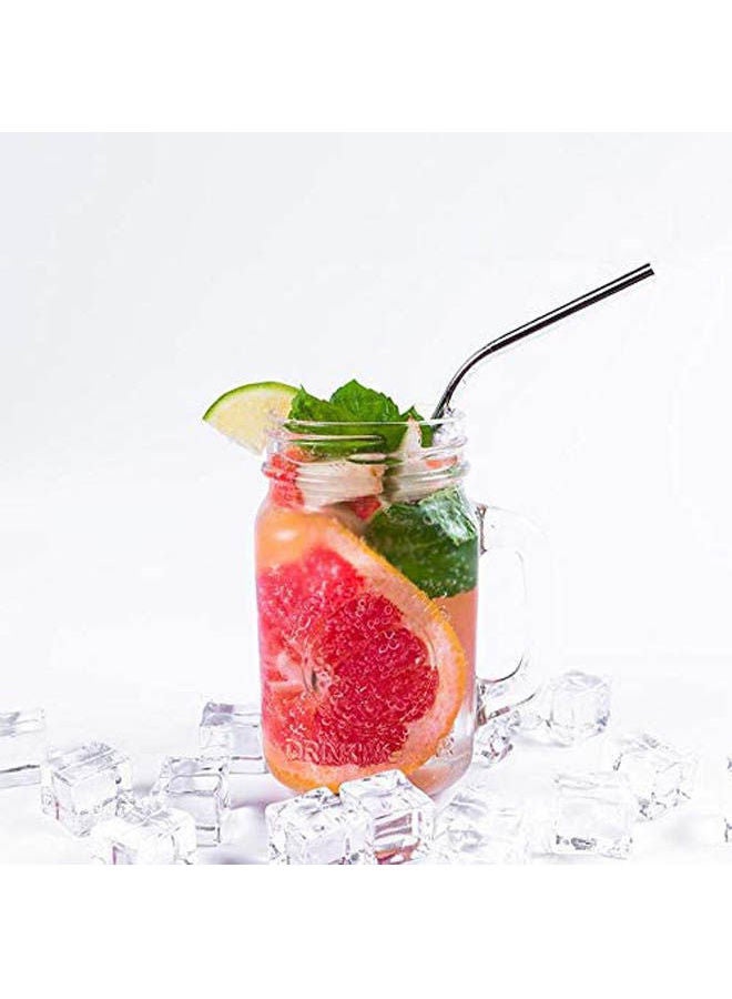 Generic - 5-Piece Reusable Drinking Straw Silver - Image 1