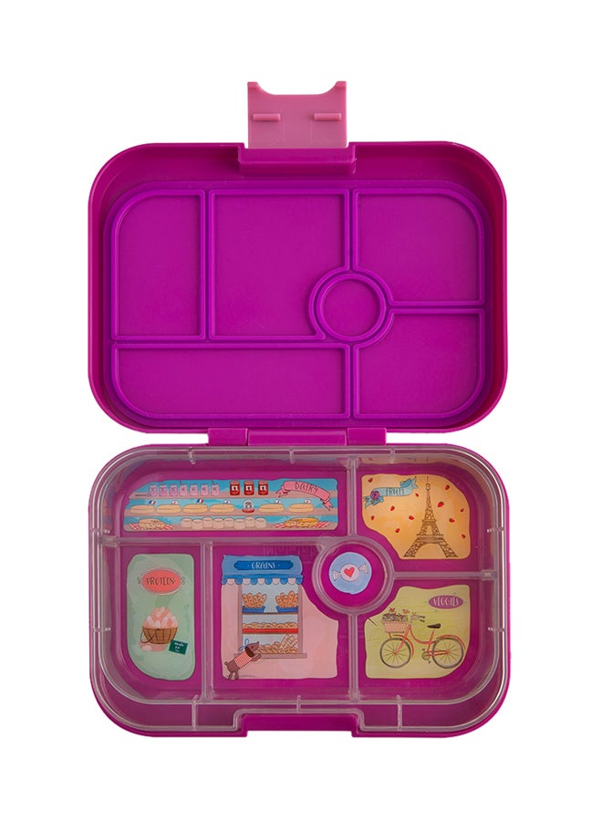 يوم بوكس صندوق غداء بيجو الأصلي قابل لإعادة الاستخدام مكون من 5 أقسام وخالي من مادة BPA والفثالات - Image 1
