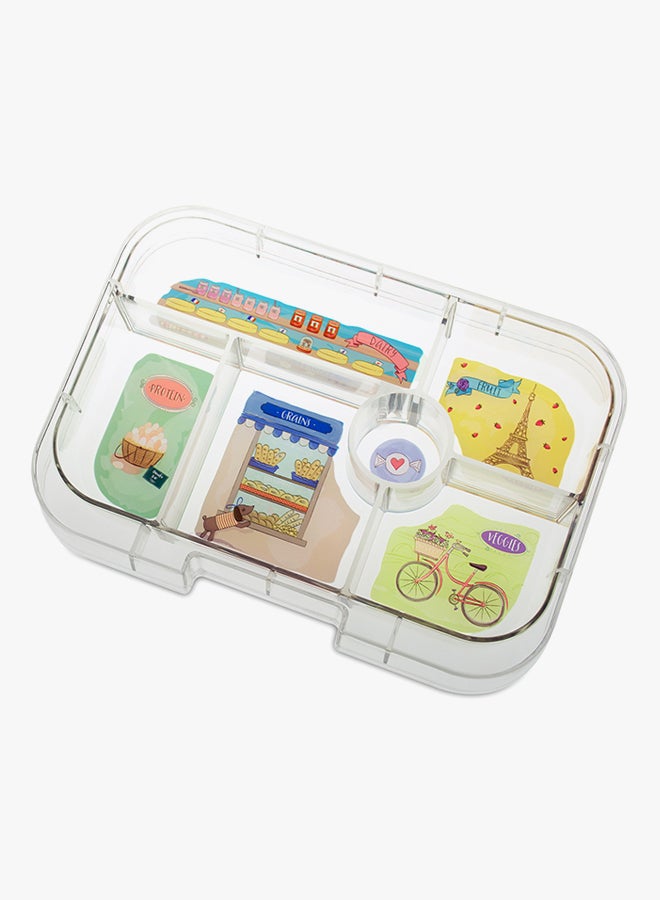 يوم بوكس صندوق غداء بيجو الأصلي قابل لإعادة الاستخدام مكون من 5 أقسام وخالي من مادة BPA والفثالات - Image 3