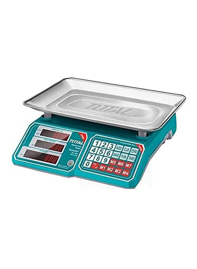 TOTAL Tesa3301 Electronic Scale 30Kg Blue