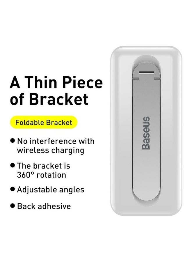 Baseus Thin Kickstand For Cell Phone Case Horizontal Vertical Desk Stand Holder Accessories For iPhone 14 13 12 11 SE Mini Pro Max Galaxy S22 S21 S20 Fe Ulra And Any Cellphone White  - Image 3