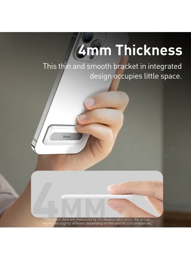 Baseus Thin Kickstand For Cell Phone Case Horizontal Vertical Desk Stand Holder Accessories For iPhone 14 13 12 11 SE Mini Pro Max Galaxy S22 S21 S20 Fe Ulra And Any Cellphone White  - Image 5