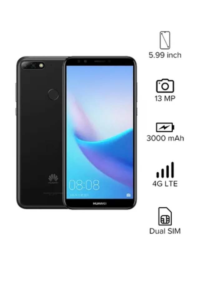 HUAWEI Y7 Prime (2018) Dual SIM Black 4GB RAM 64GB 4G LTE - International Version  - Image 1