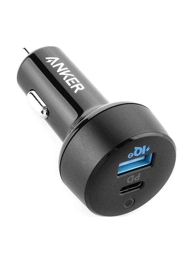 USB C Car Charger, 35W PowerDrive PD＋ 2 Car Adapter With 20W PD Port For iPad, iPhone 12/12 Pro and 15W Fast Charge Port For Samsung S10/S9/S8 Black 
