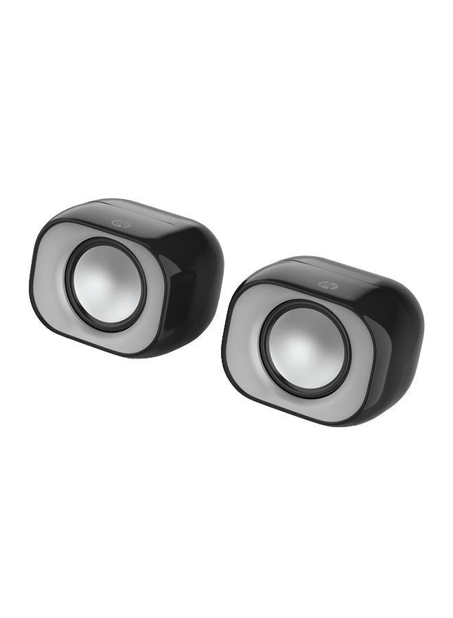 HP - DHS-2111 Wired Multimedia Speakers -6972431710688 Black - Image 1