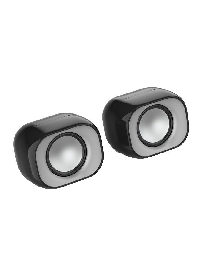 HP - DHS-2111 Wired Multimedia Speakers -6972431710688 Black - Image 1