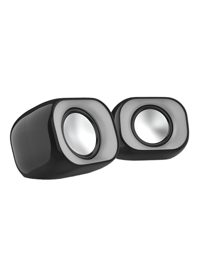 HP - DHS-2111 Wired Multimedia Speakers -6972431710688 Black - Image 1