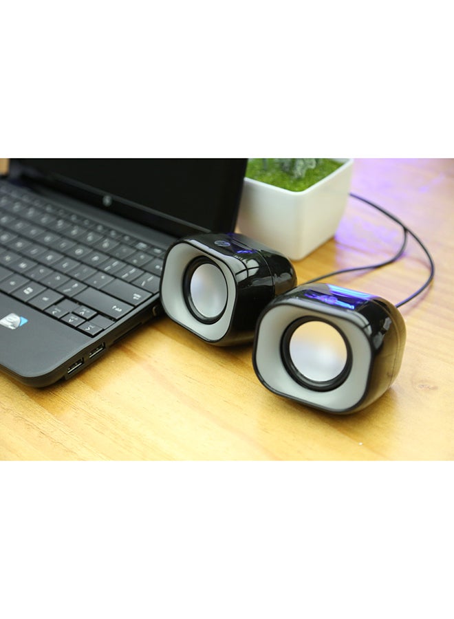 HP - DHS-2111 Wired Multimedia Speakers -6972431710688 Black - Image 1