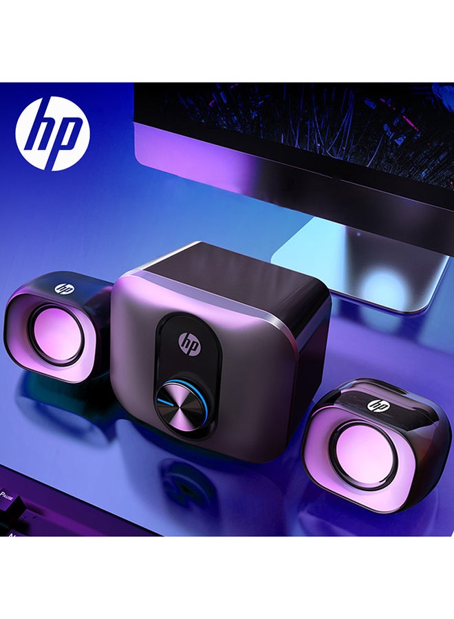 HP DHS-2111S Wired Multimedia Speakers -6972431710701 Black  - Image 2
