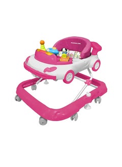 Mamalove Baby Foldable Car Shaped Walker With Height Adjustment And Comfortabe Back Support  - Image 1