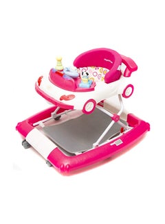 Mamalove Baby Foldable Car Shaped Walker With Height Adjustment And Comfortabe Back Support  - Image 2