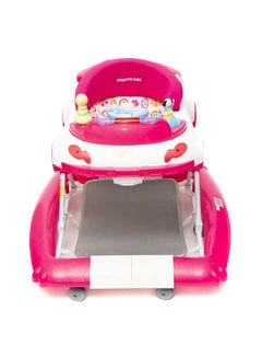 Mamalove Baby Foldable Car Shaped Walker With Height Adjustment And Comfortabe Back Support  - Image 3