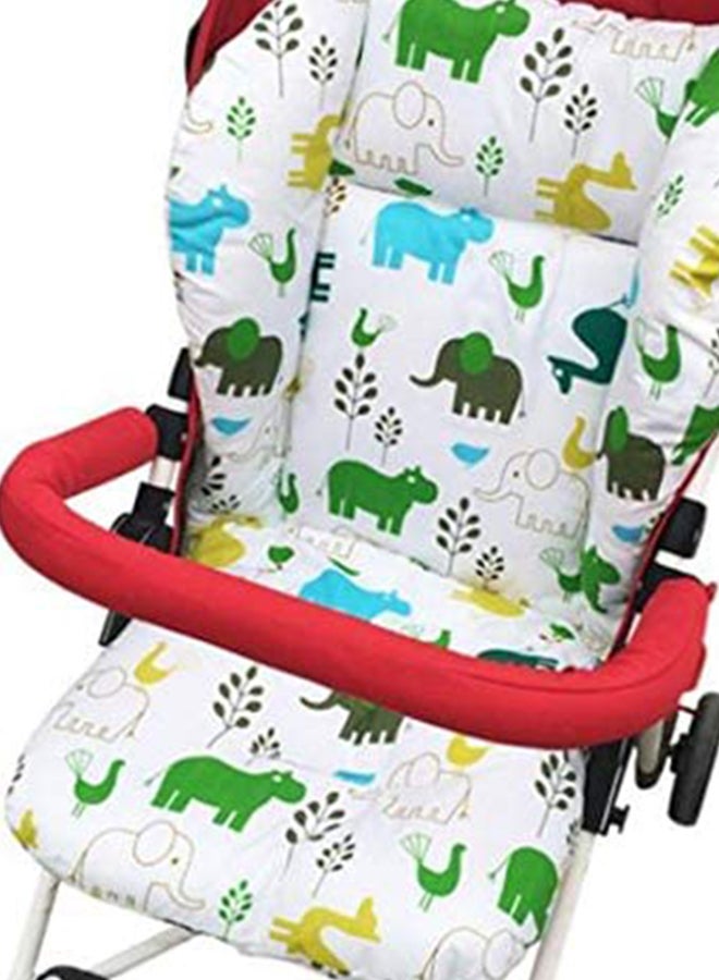 Soft and Comfortable Colored Pattern Design Baby High Chair Cushion Stroller Car Seat Pad - Image 5