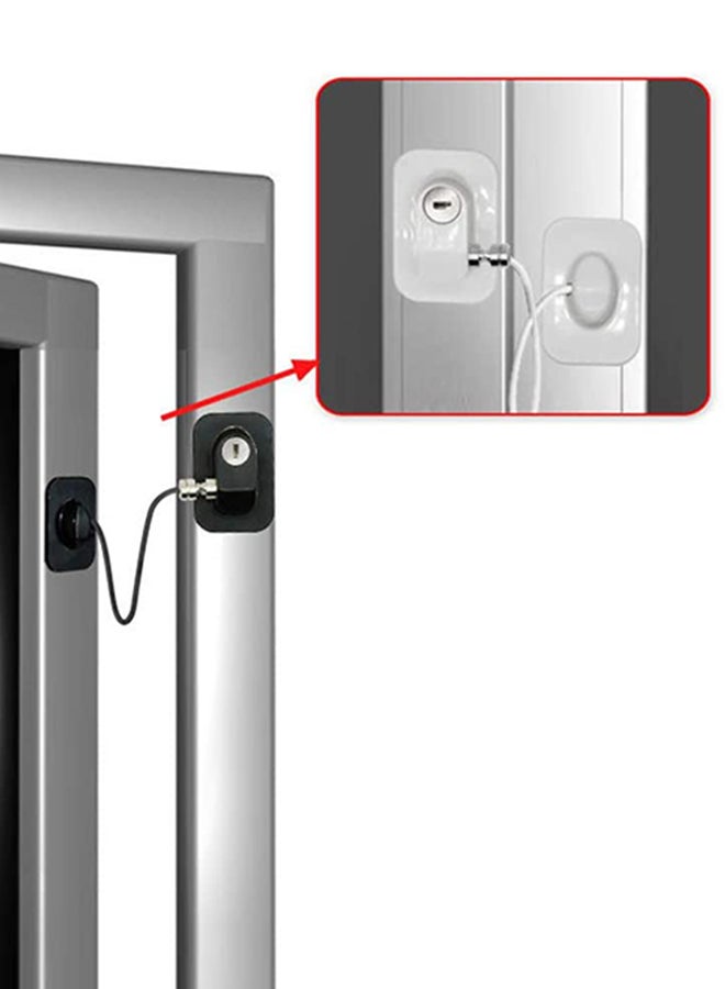 Generic - Child Safety Cable Window Lock With Key, High-quality ABS, and PE Material - Image 1