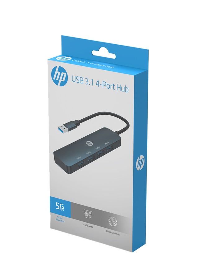 HP USB Adapter To USB 3.0 4 Connector Space Grey  - Image 5