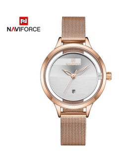 NAVIFORCE Women's Stainless Steel Analog Watch 5014 Rg-W  - Image 1