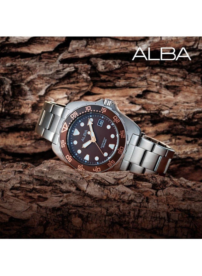 ألبا Men's Stainless Steel Analog Watch AS9M89X - Image 2