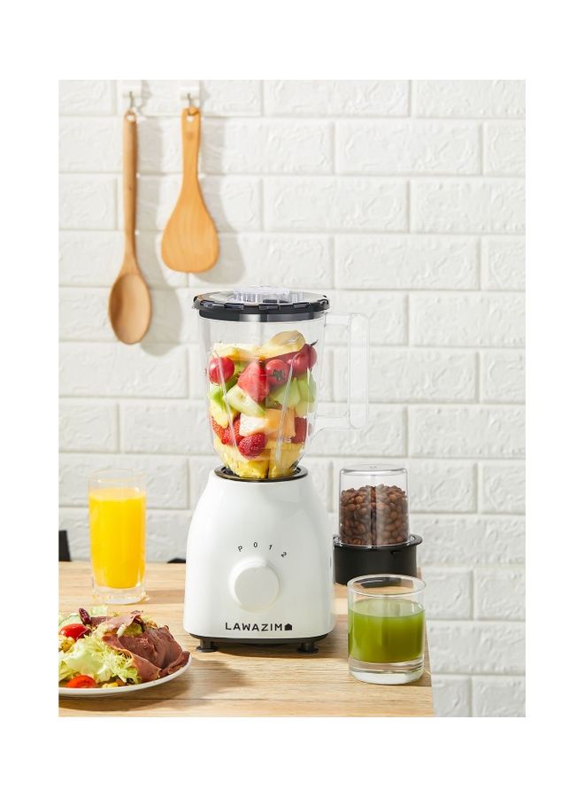 LAWAZIM Electric Blender 400 W 50040 White  - Image 3