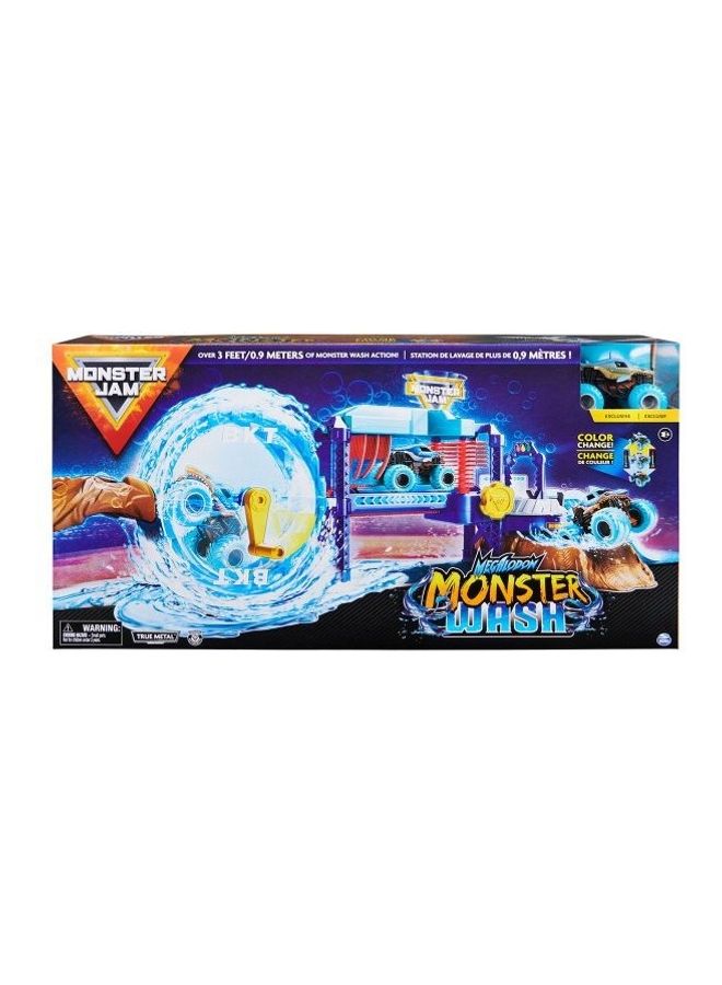 Monster Jam 1:64 Megalodon Monster Wash Playset 12.13 x 24 x 5cm - Image 1