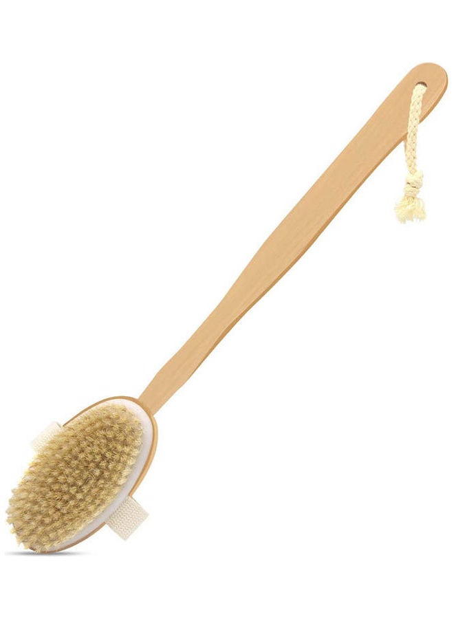 Dry Brushing Body Brush Beige - Image 1