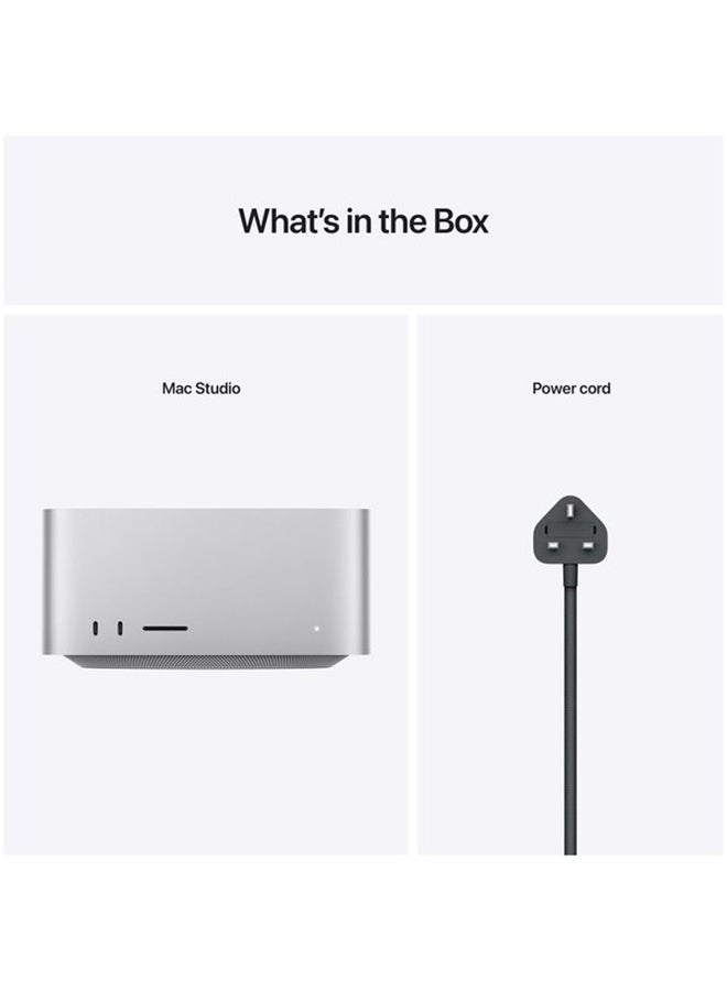 Apple - Mac Studio Apple M1 Max chip with 10‑core CPU and 24‑core GPU 32GB RAM 512GB SSD english_arabic Silver - Image 1