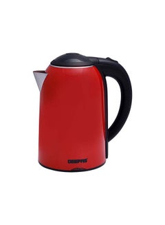 GEEPAS Double Layer Electric Kettle Cordless Water /Tea Kettle with  Stainless Steel Double Wall, Auto Shut-Off & Boil-Dry Protection | Ideal for Coffee, Tea, Water & More | 2 Years Warranty 1.7 L 1800 W GK38013 Red/Black  - Image 4